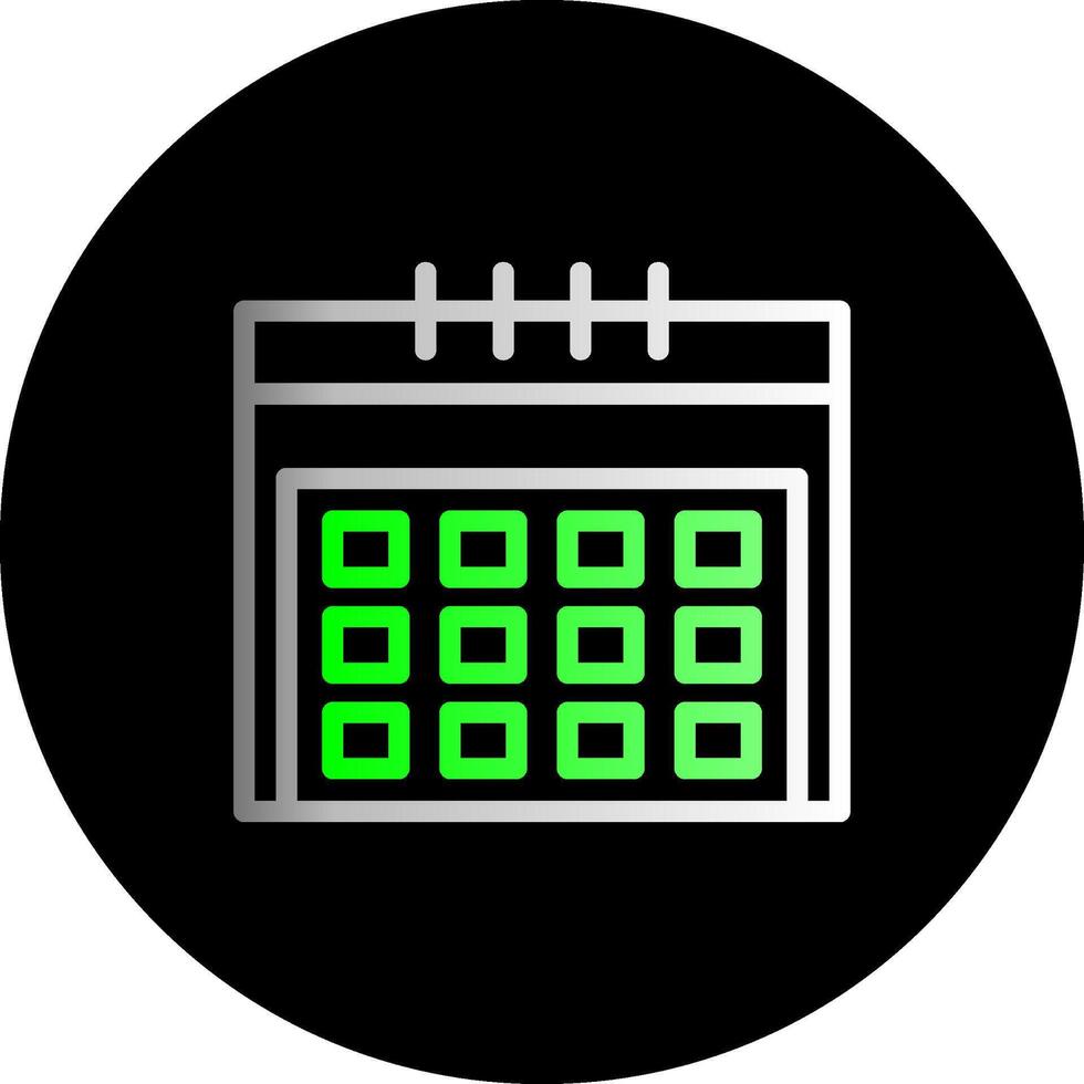 calendrier double pente cercle icône vecteur