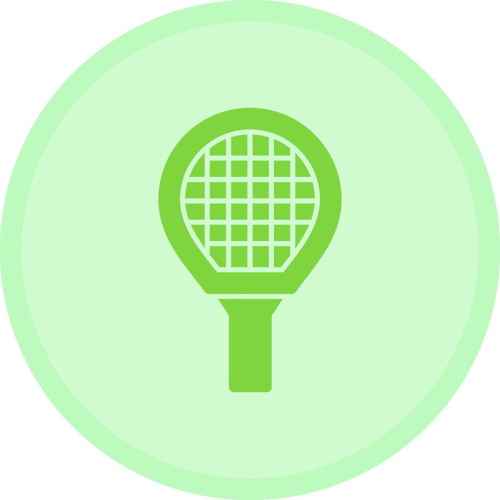 tennis raquette multicolore cercle icône vecteur