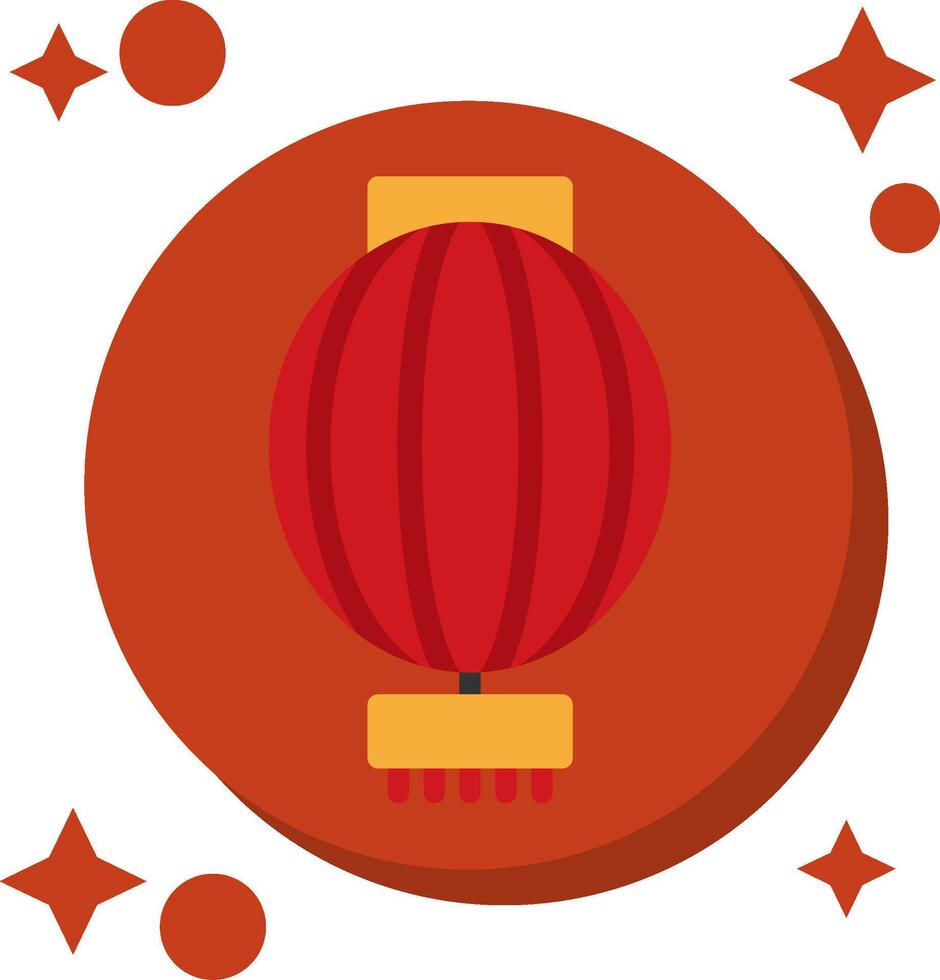 rouge lanterne à queue Couleur icône vecteur