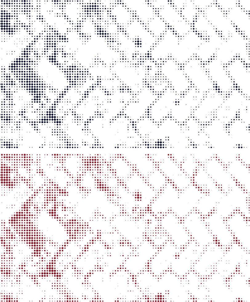 rouge noir demi-teinte modèle Contexte vecteur illustration ensemble, demi-teinte point effet avec carré texture, pixel conception, demi-teinte vecteurs, noir et blanc demi-teinte points modèle, sale,