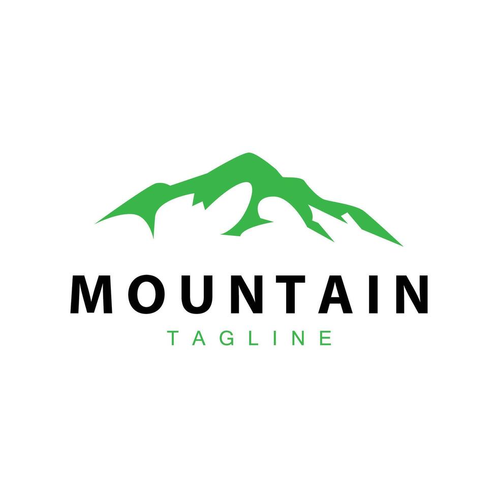 Montagne logo Facile illustration silhouette modèle vecteur conception