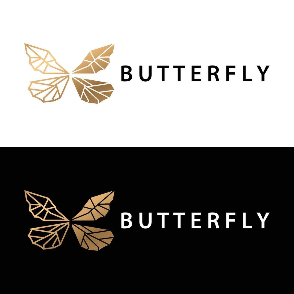 papillon logo animal conception marque produit magnifique et Facile décoratif animal aile vecteur