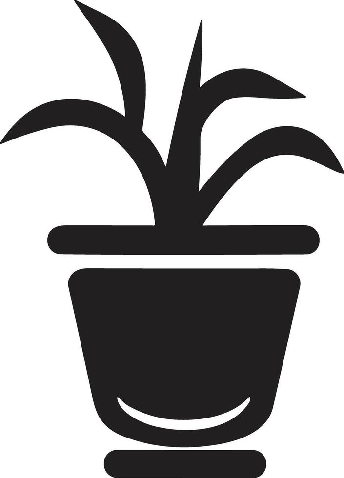 cactus arbre logo dans moderne minimal style vecteur