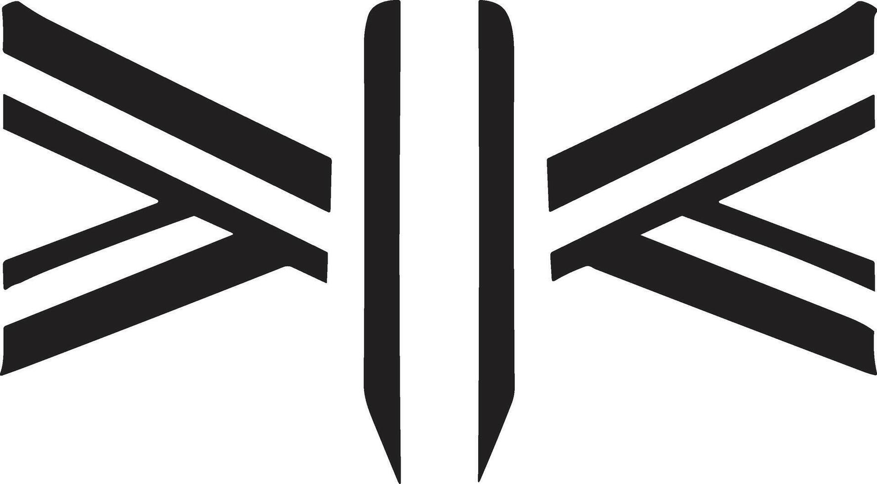 ancien ruban logo dans moderne minimal style vecteur