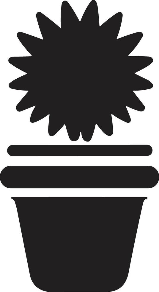 cactus arbre logo dans moderne minimal style vecteur