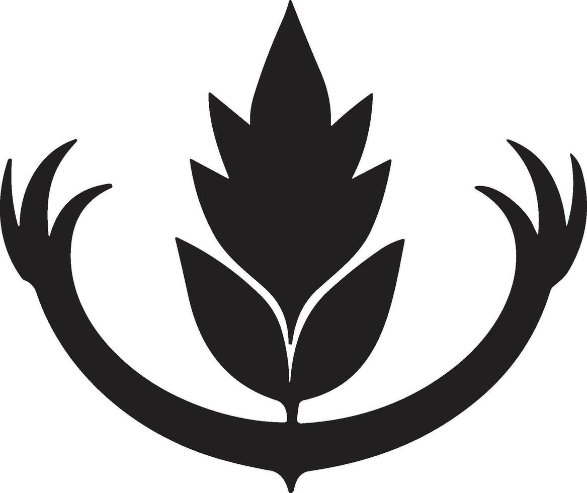 feuille et fleur logo pour yoga dans moderne minimal style vecteur