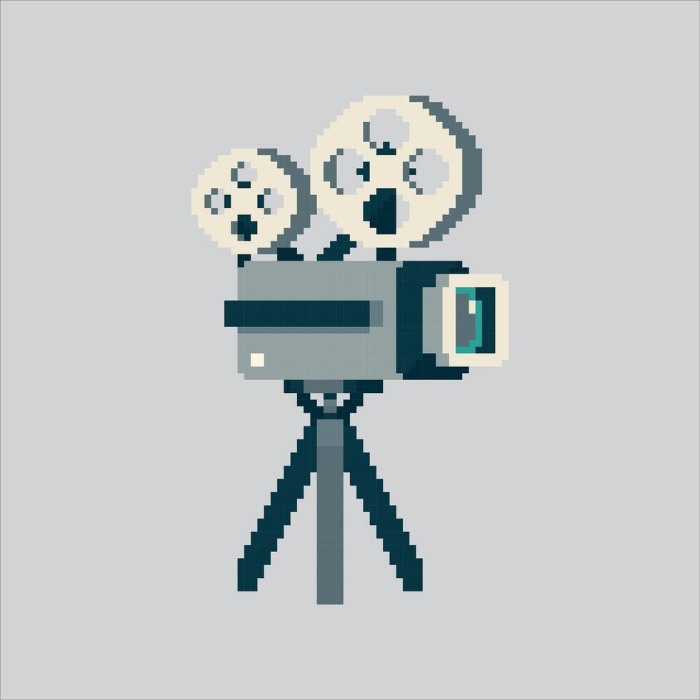 pixel art illustration cinéma projecteur. pixélisé cinéma projecteur. cinéma projecteur pixélisé pour le pixel art Jeu et icône pour site Internet et vidéo jeu. vieux école rétro. vecteur