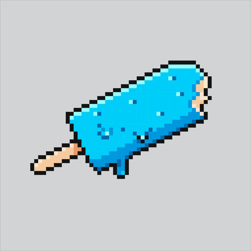 pixel art illustration la glace crème. pixélisé la glace crème. la glace crème pixélisé pour le pixel art Jeu et icône pour site Internet et vidéo jeu. vieux école rétro. vecteur