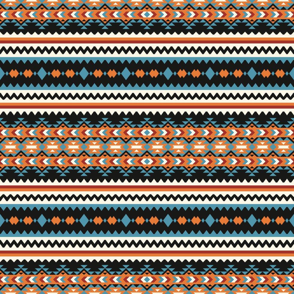 géométrique ethnique Oriental sans couture modèle. tribal aztèque navajo originaire de américain style. ethnique ornement vecteur illustration. conception textile, tissu, vêtements, tapis, ikat, batique, arrière-plan, emballage.