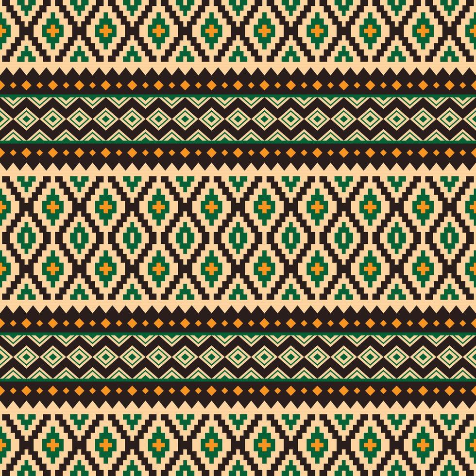 géométrique tribal ornement sans couture modèle. ethnique aztèque navajo originaire de américain style. ethnique Oriental vecteur illustration. conception textile, tissu, vêtements, tapis, ikat, batique, arrière-plan, emballage.