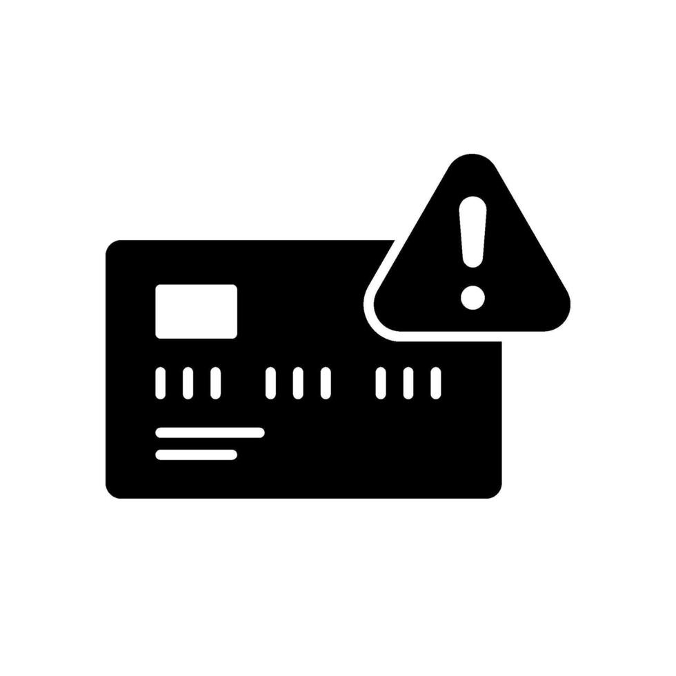 crédit carte dépenses limite avertissement icône vecteur
