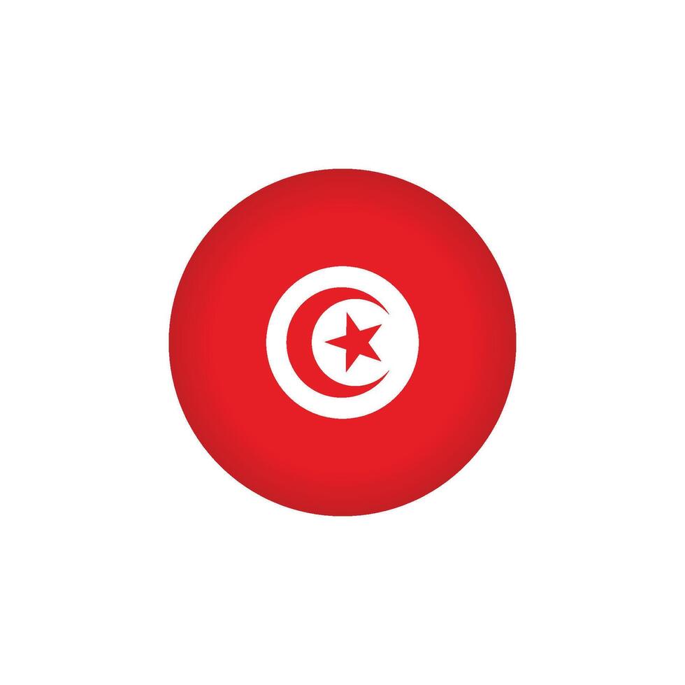 Tunisie drapeau icône vecteur