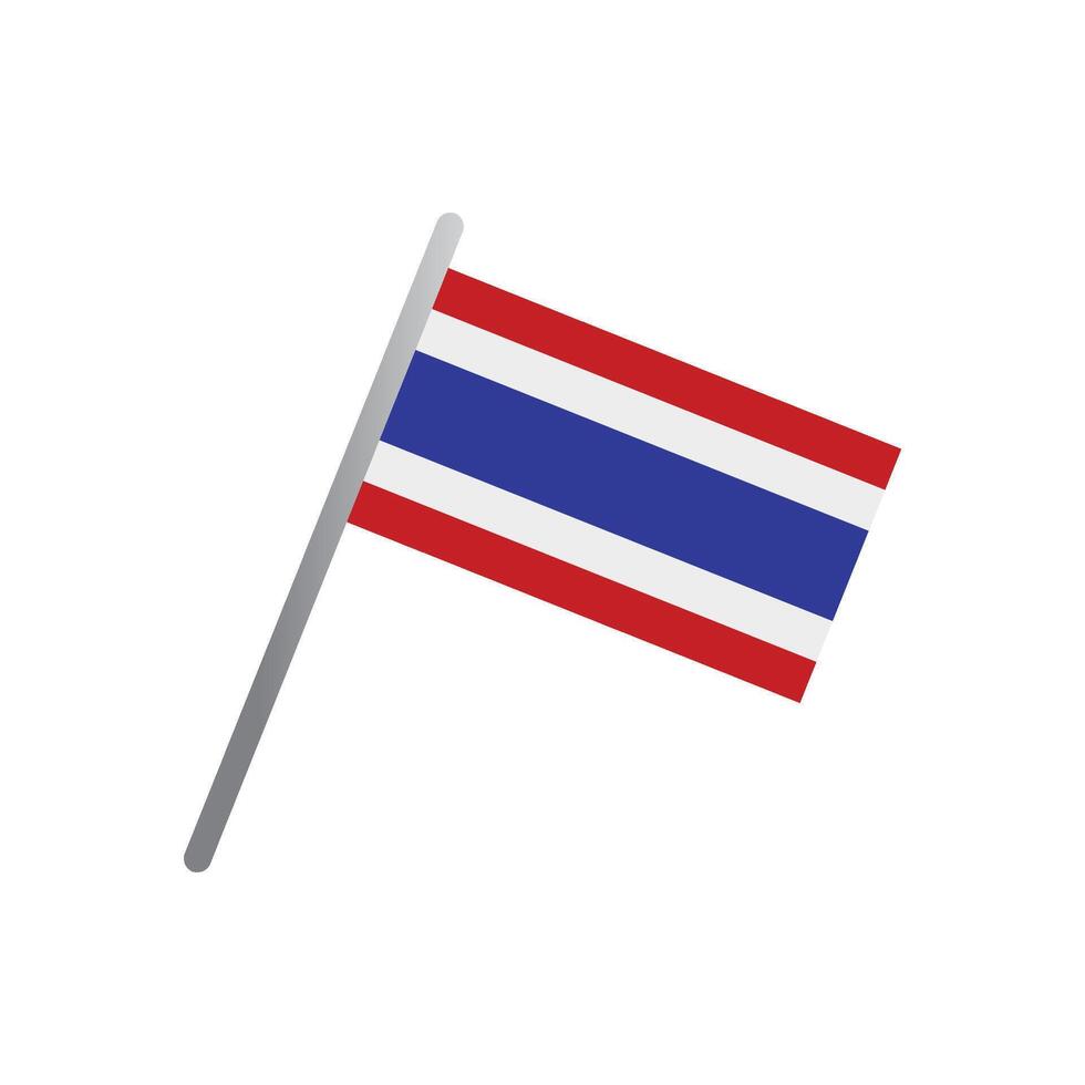 Thaïlande drapeau icône vecteur