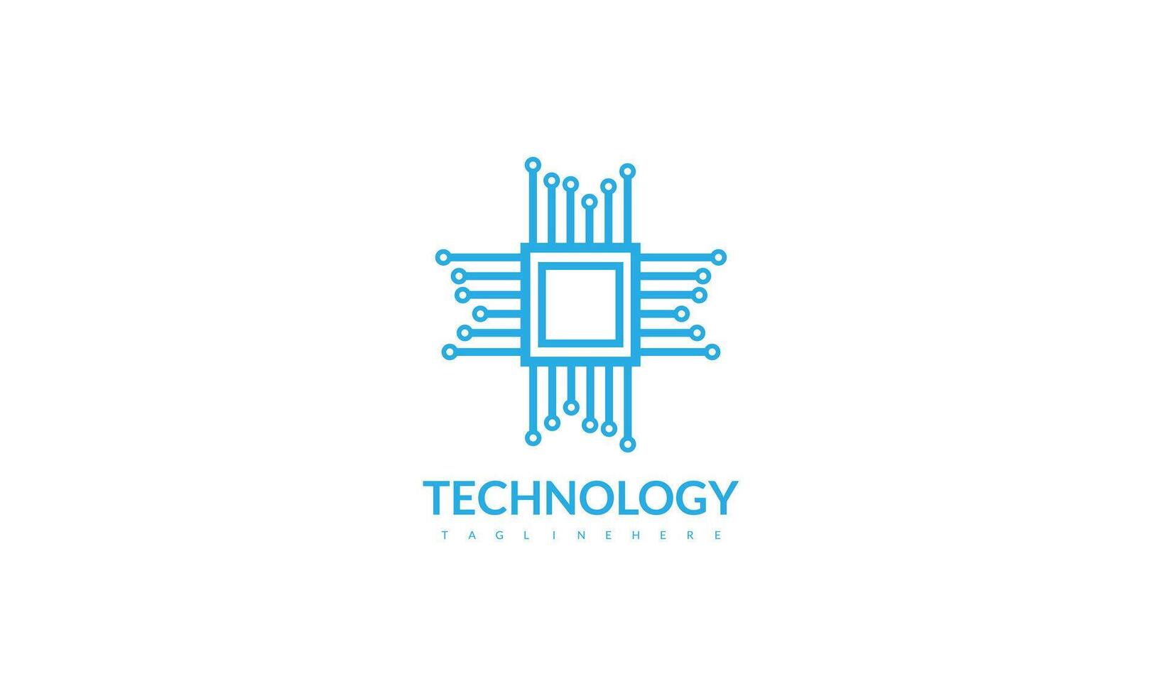 Créatif La technologie logo conception. vecteur