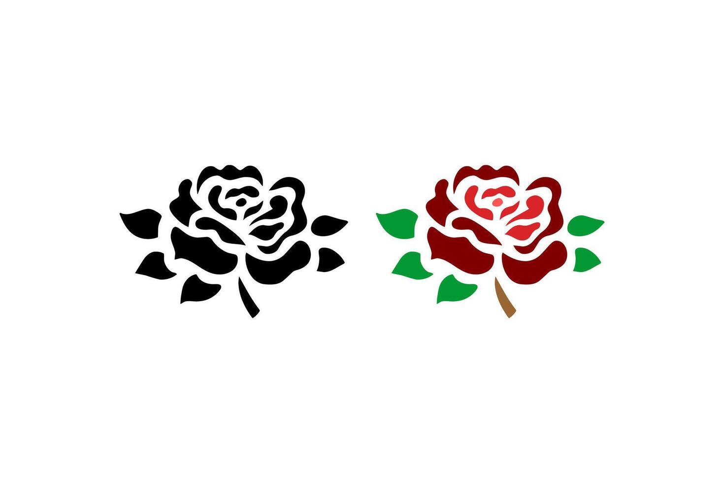 Rose fleur vecteur agrafe art blanc Contexte