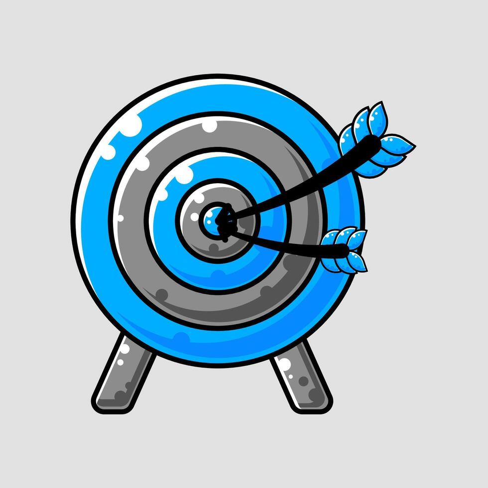 bleu cible avec un La Flèche dans le centre vecteur