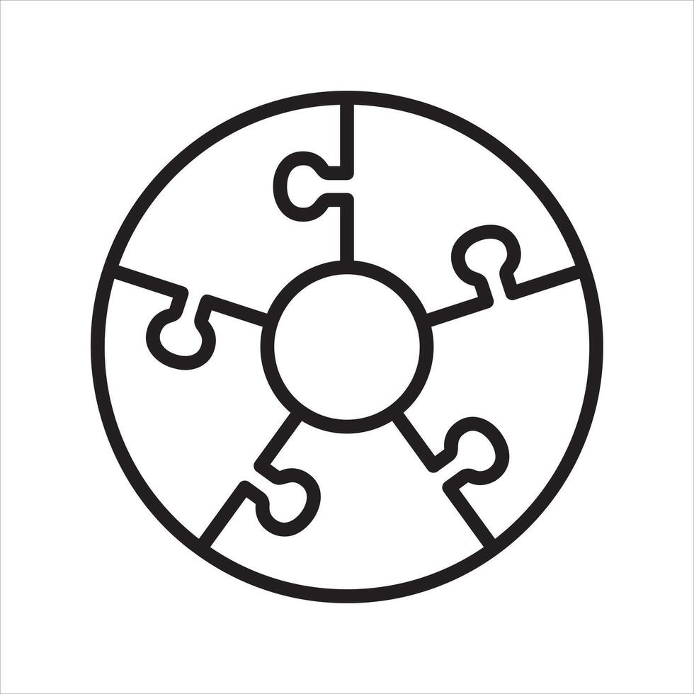 infographie cercle scie sauteuse ligne icône vecteur