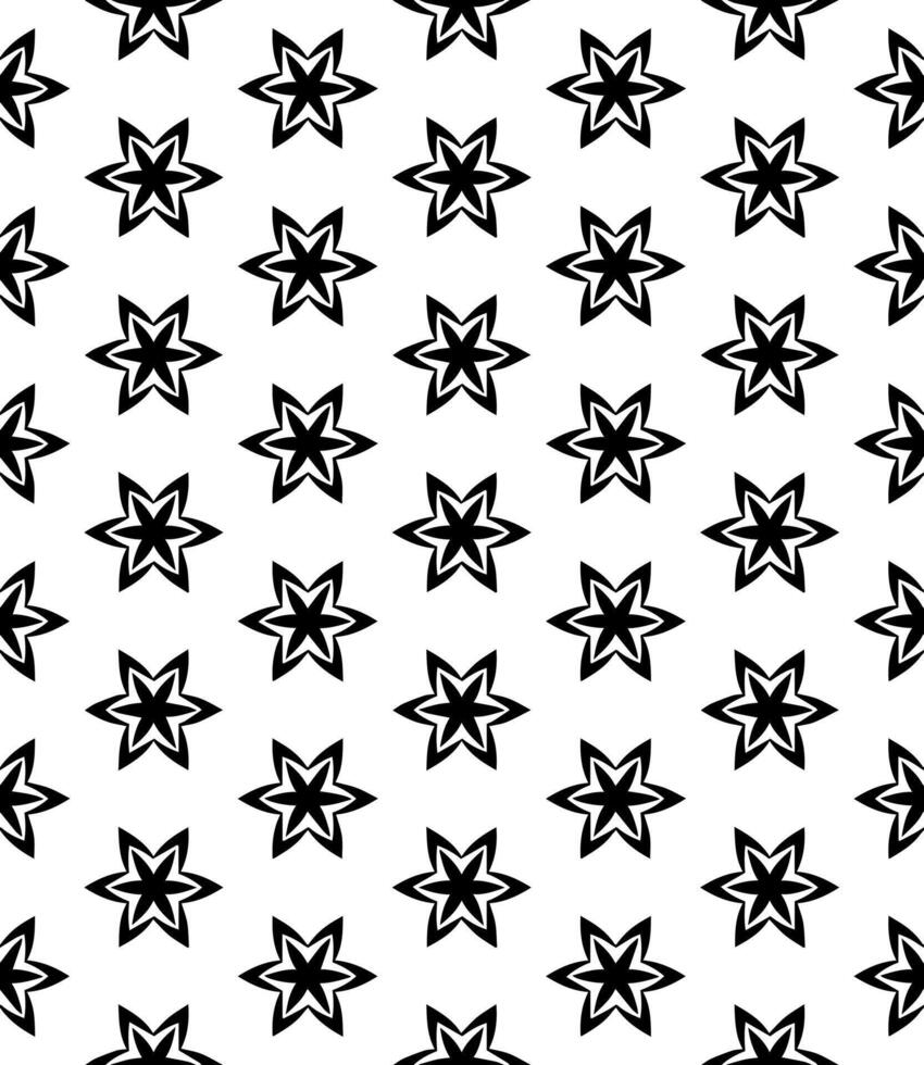 motif abstrait sans couture noir et blanc. arrière-plan et toile de fond. conception ornementale en niveaux de gris. vecteur