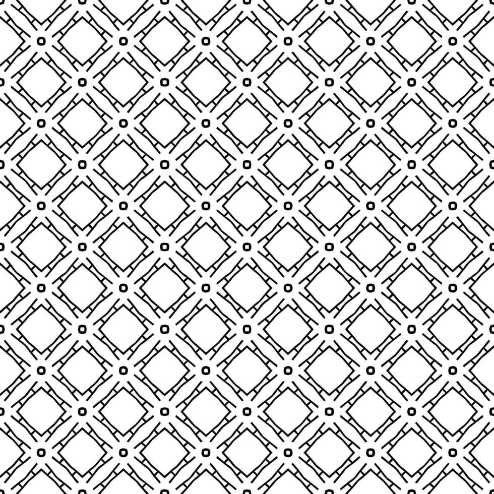 motif abstrait sans couture noir et blanc. arrière-plan et toile de fond. conception ornementale en niveaux de gris. vecteur