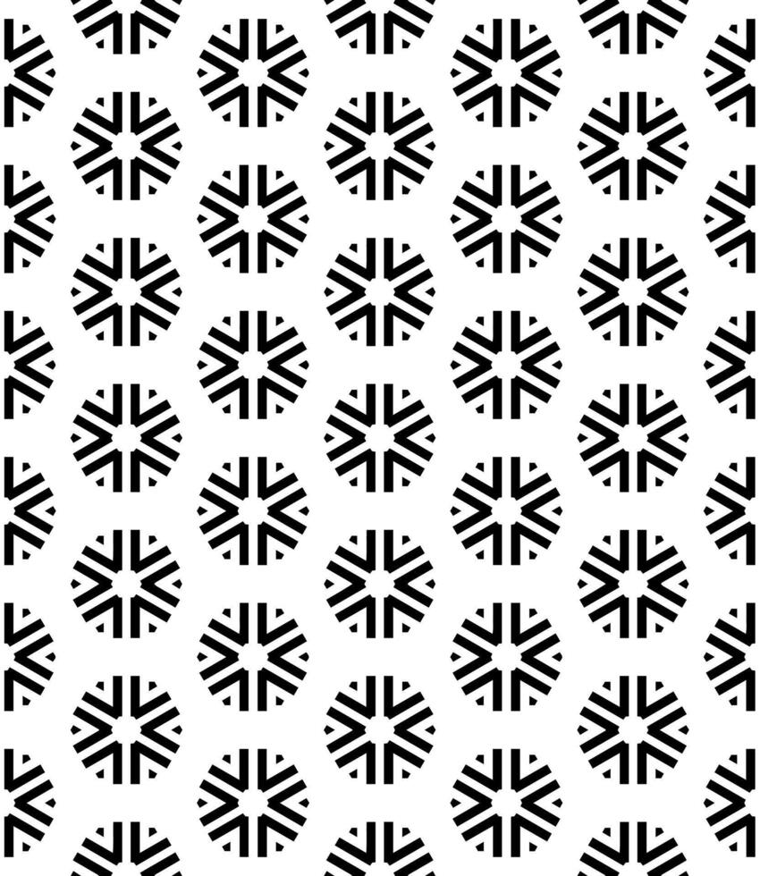 motif abstrait sans couture noir et blanc. arrière-plan et toile de fond. conception ornementale en niveaux de gris. vecteur