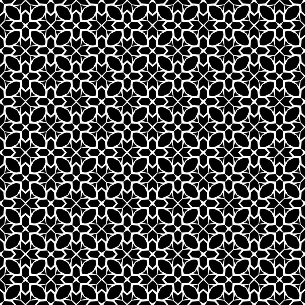 motif abstrait sans couture noir et blanc. arrière-plan et toile de fond. conception ornementale en niveaux de gris. vecteur