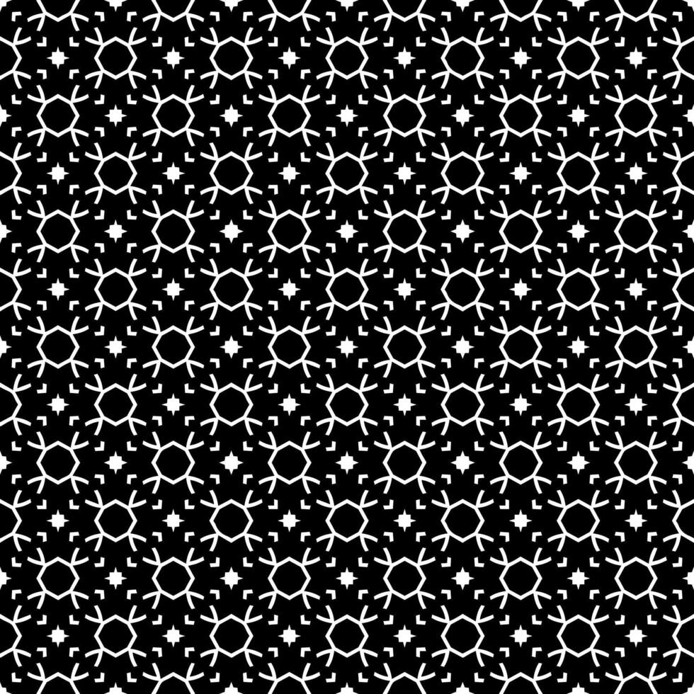 motif abstrait sans couture noir et blanc. arrière-plan et toile de fond. conception ornementale en niveaux de gris. vecteur