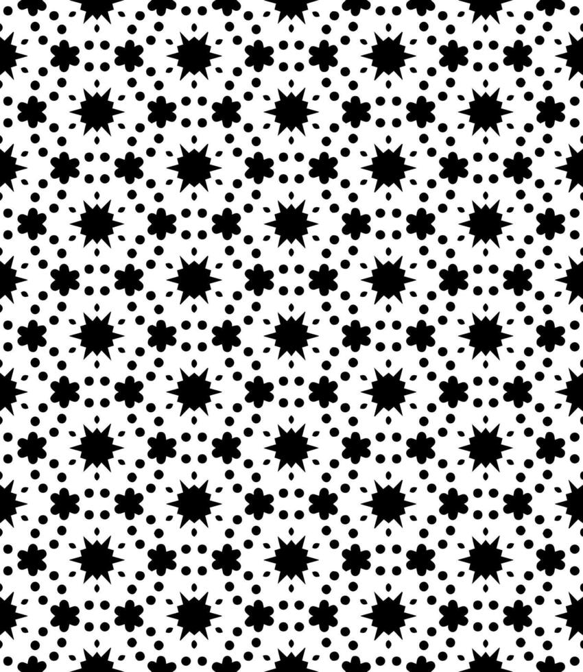 motif abstrait sans couture noir et blanc. arrière-plan et toile de fond. conception ornementale en niveaux de gris. vecteur