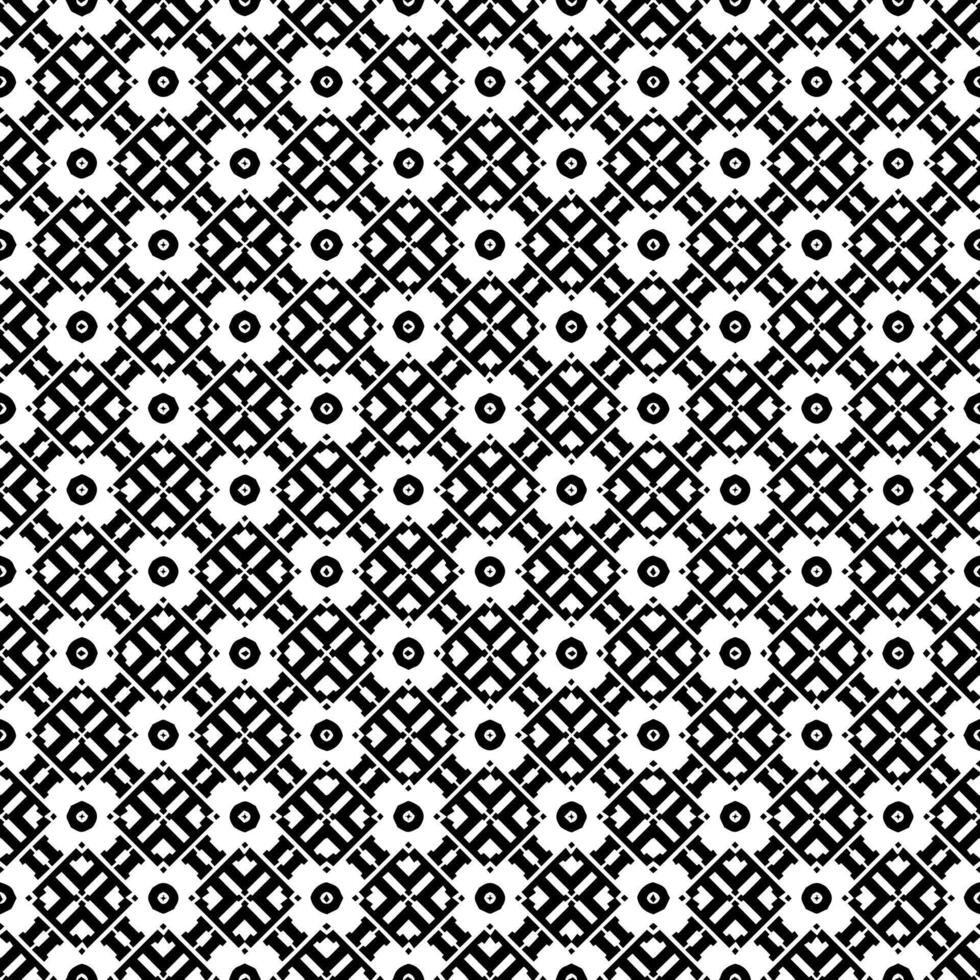 motif abstrait sans couture noir et blanc. arrière-plan et toile de fond. conception ornementale en niveaux de gris. vecteur