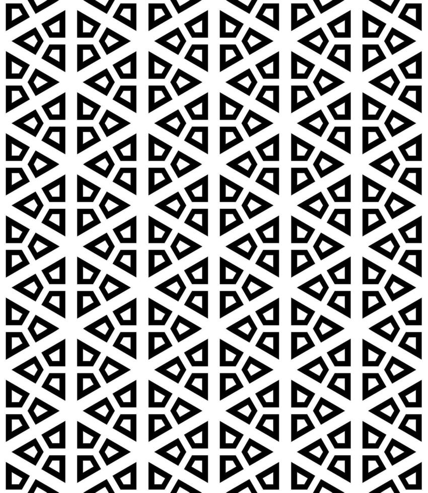 motif abstrait sans couture noir et blanc. arrière-plan et toile de fond. conception ornementale en niveaux de gris. vecteur