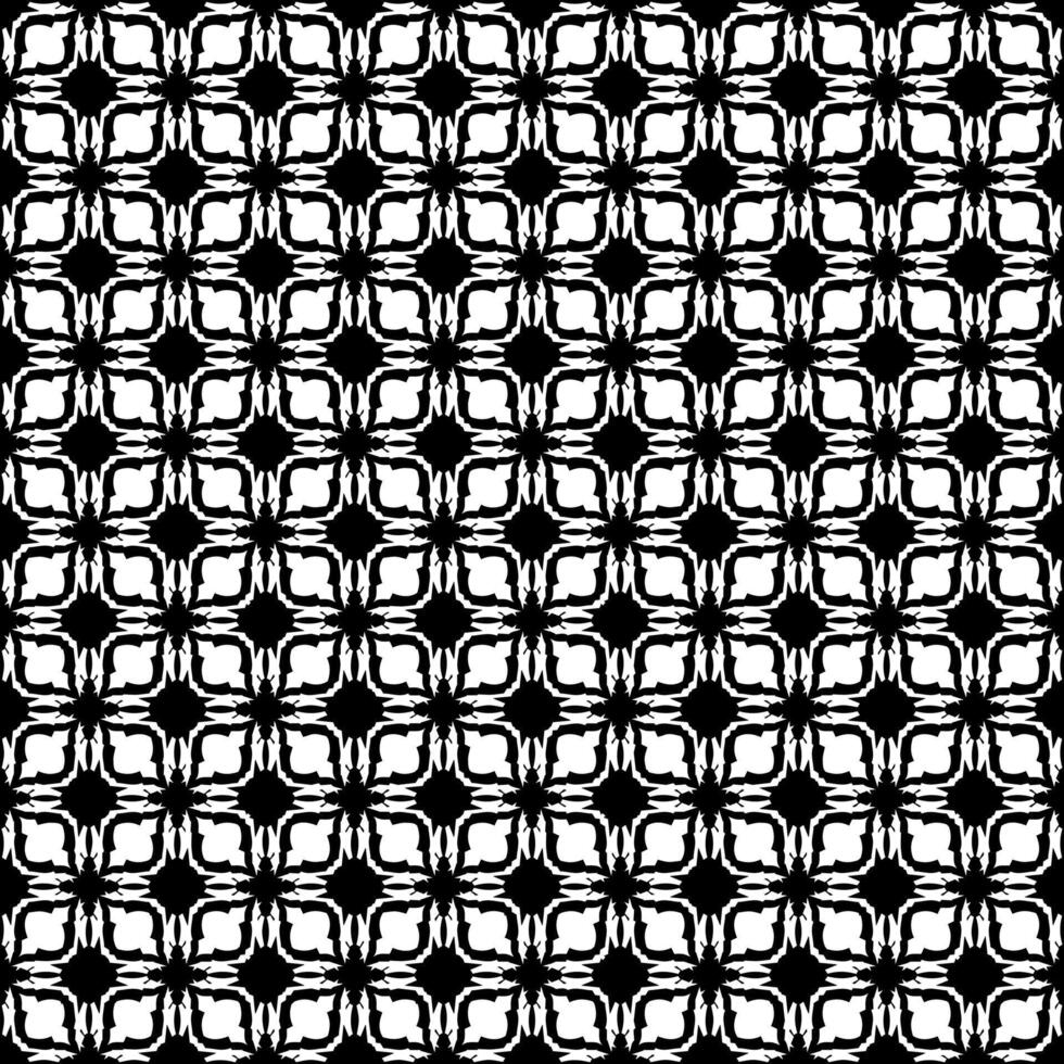 motif abstrait sans couture noir et blanc. arrière-plan et toile de fond. conception ornementale en niveaux de gris. vecteur