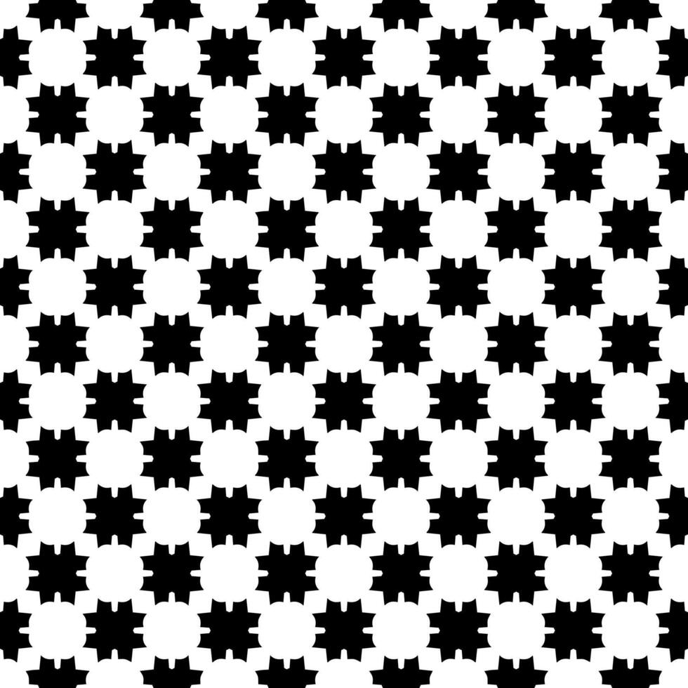 motif abstrait sans couture noir et blanc. arrière-plan et toile de fond. conception ornementale en niveaux de gris. vecteur