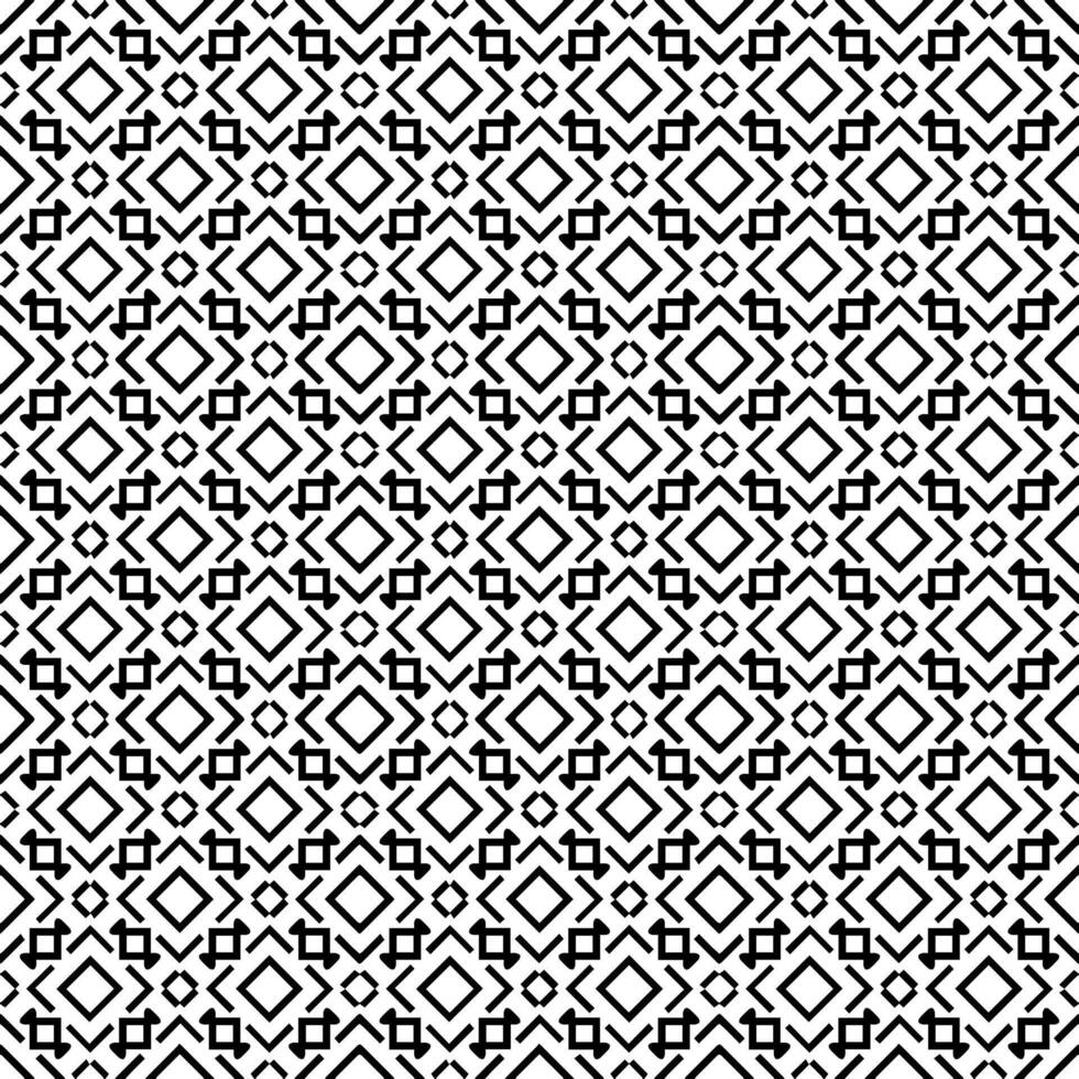 motif abstrait sans couture noir et blanc. arrière-plan et toile de fond. conception ornementale en niveaux de gris. vecteur