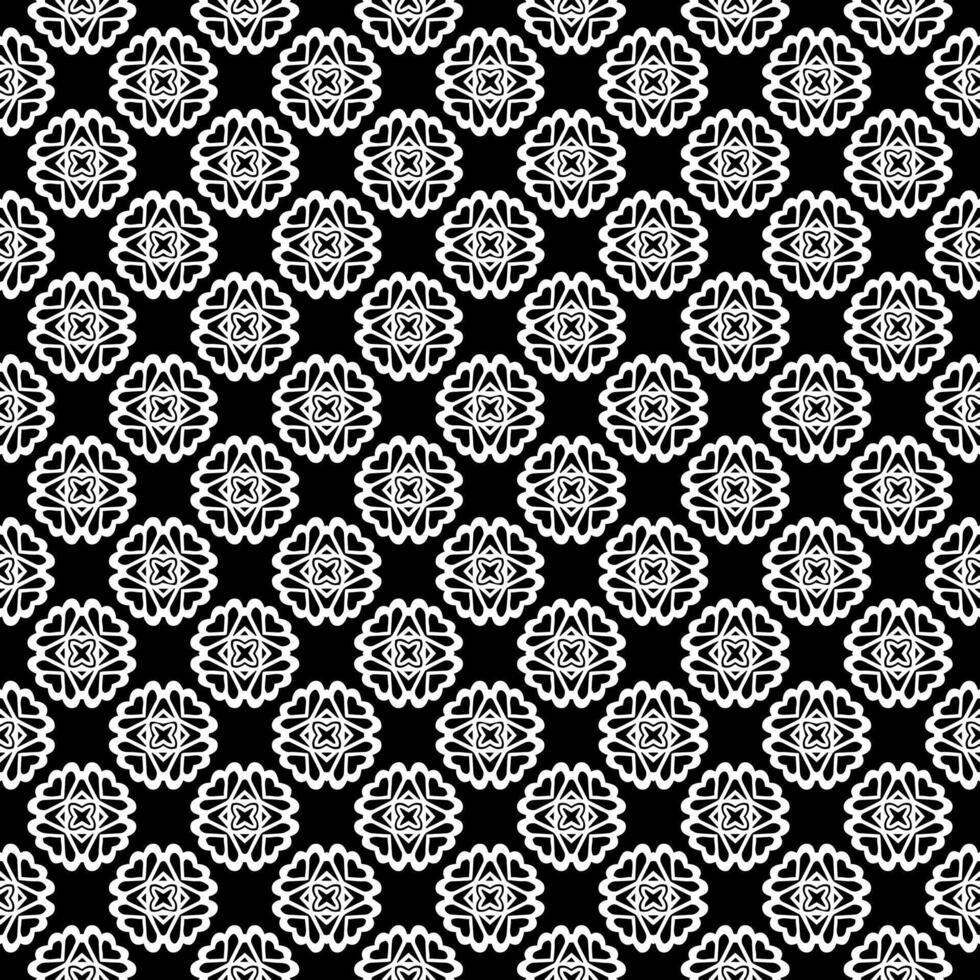 motif abstrait sans couture noir et blanc. arrière-plan et toile de fond. conception ornementale en niveaux de gris. vecteur