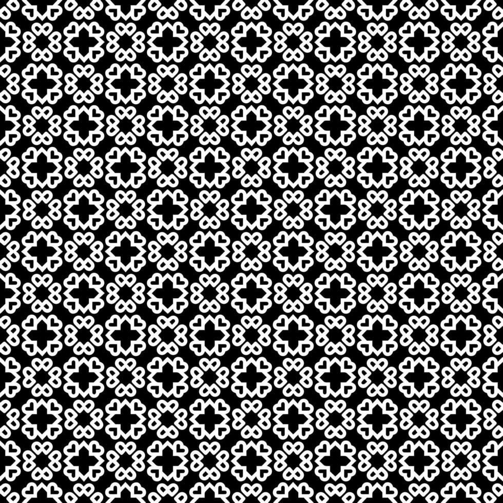 motif abstrait sans couture noir et blanc. arrière-plan et toile de fond. conception ornementale en niveaux de gris. vecteur