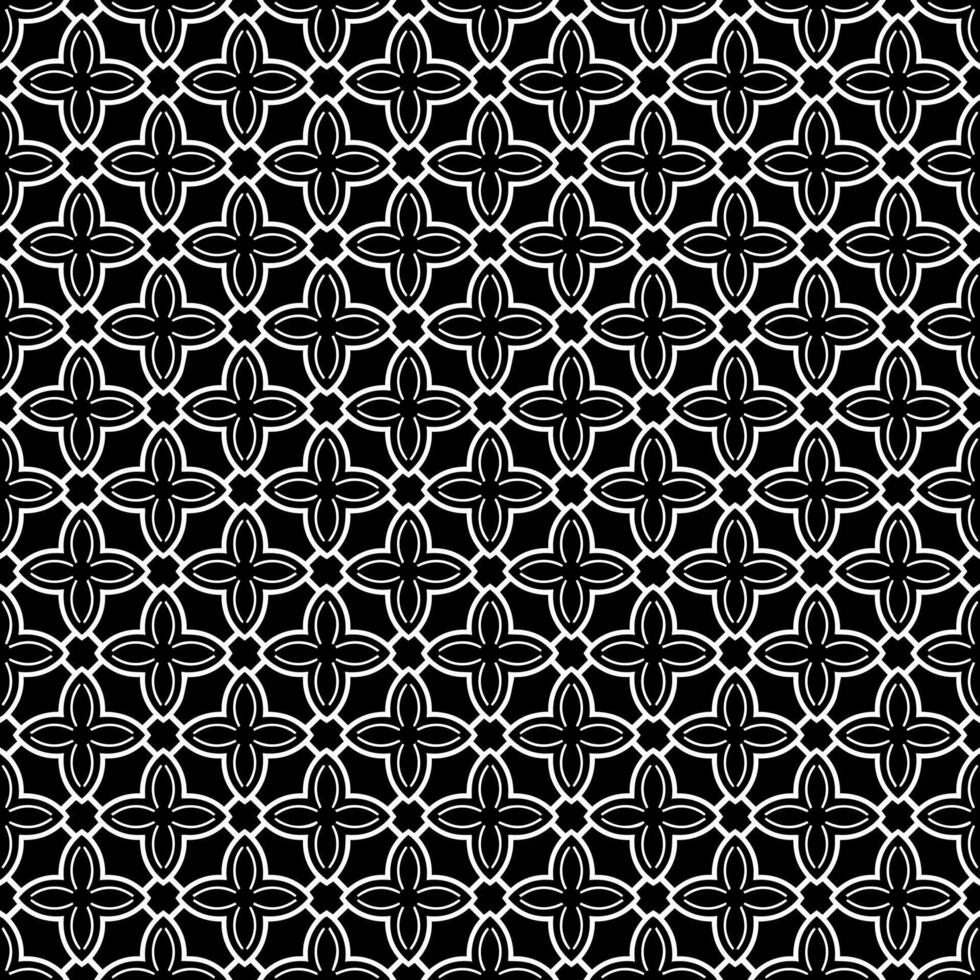 motif abstrait sans couture noir et blanc. arrière-plan et toile de fond. conception ornementale en niveaux de gris. vecteur