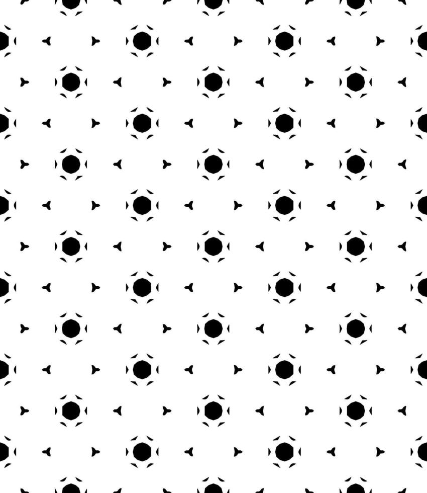 motif abstrait sans couture noir et blanc. arrière-plan et toile de fond. conception ornementale en niveaux de gris. vecteur