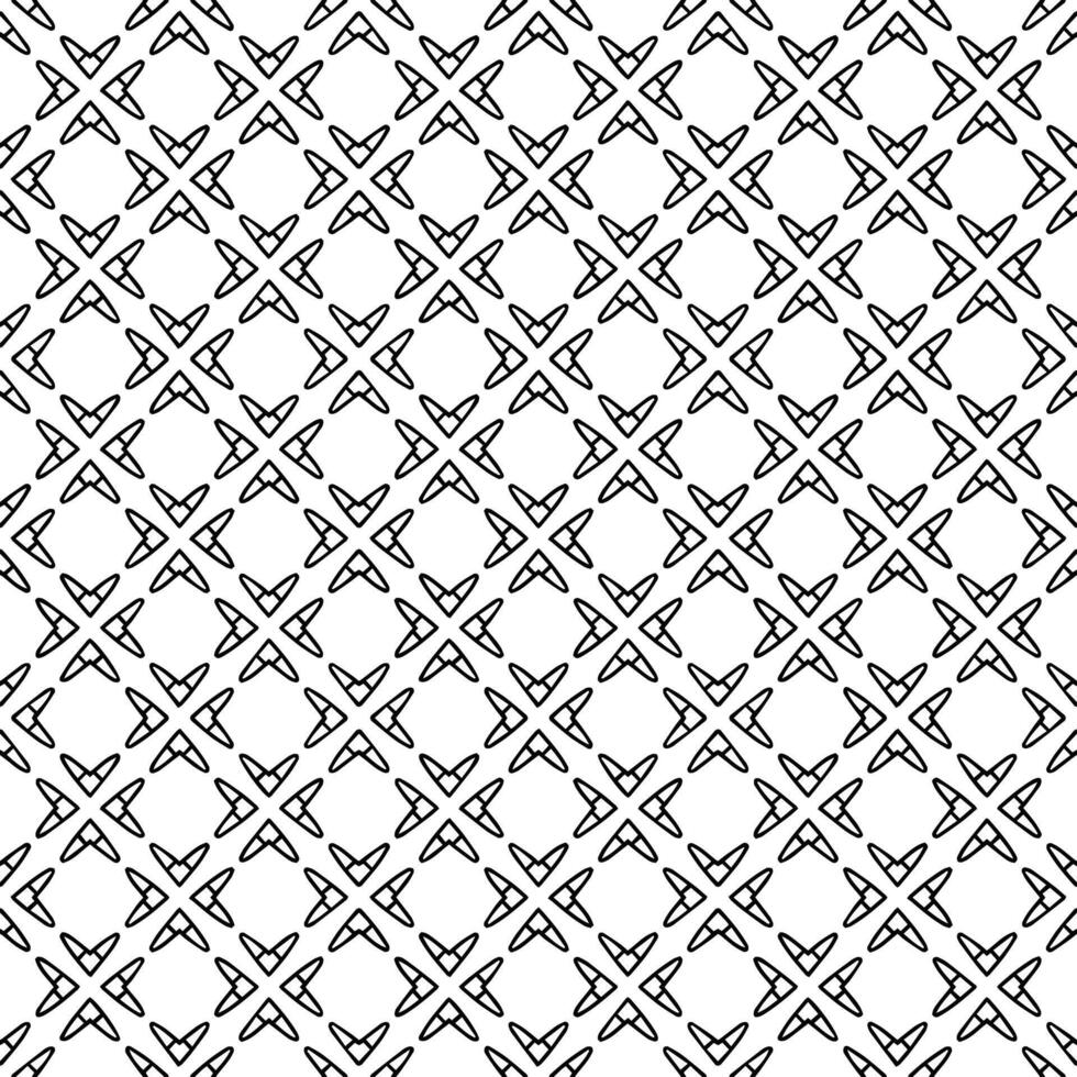 motif abstrait sans couture noir et blanc. arrière-plan et toile de fond. conception ornementale en niveaux de gris. vecteur