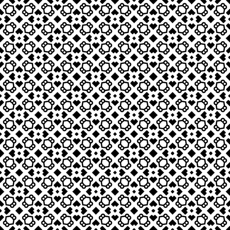 motif abstrait sans couture noir et blanc. arrière-plan et toile de fond. conception ornementale en niveaux de gris. vecteur