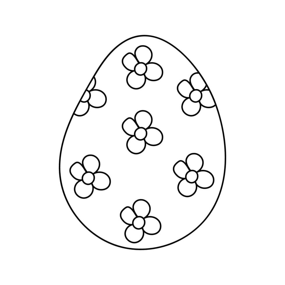 Pâques œuf. vecteur illustration. isolé sur blanc Contexte