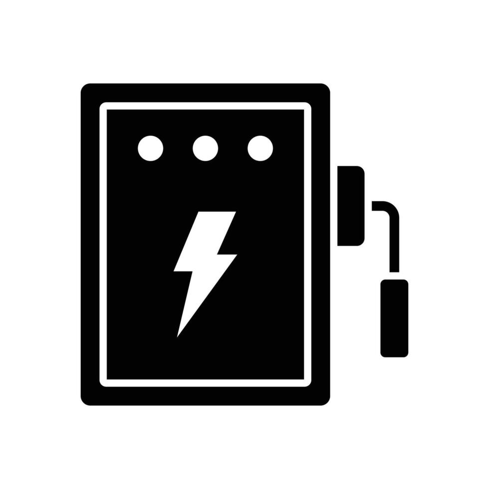 électrique panneau icône vecteur conception modèle Facile et nettoyer