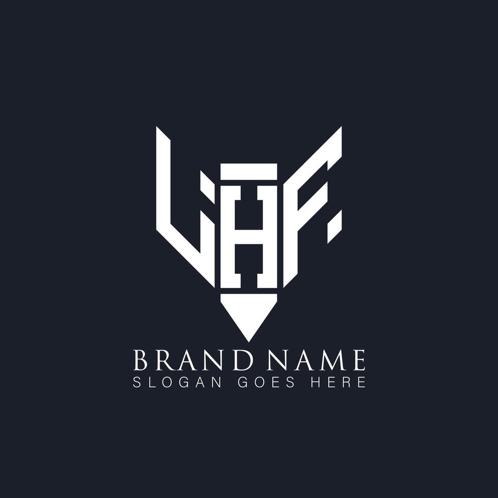 lhf abstrait lettre logo. lhf Créatif monogramme initiales lettre logo concept. lhf unique moderne plat abstrait vecteur lettre logo conception.