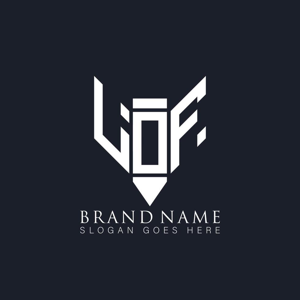 lof abstrait lettre logo. lof Créatif monogramme initiales lettre logo concept. lof unique moderne plat abstrait vecteur lettre logo conception.