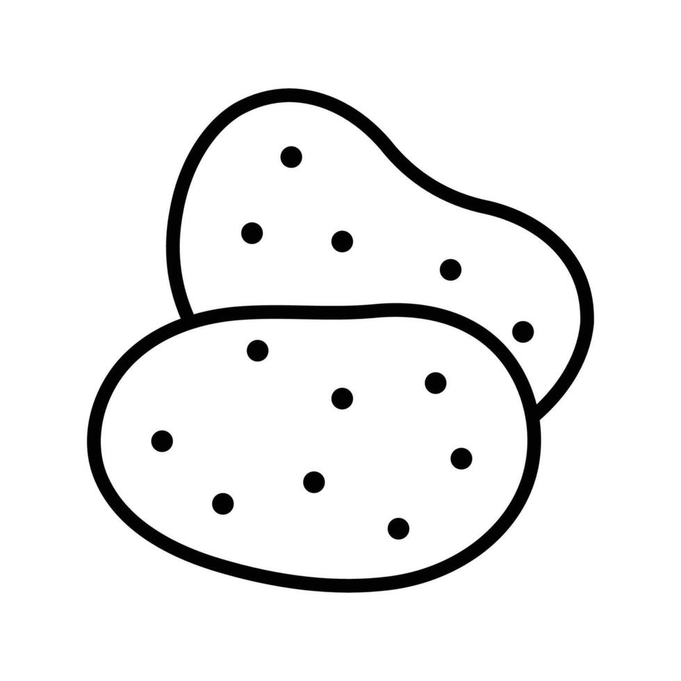 Patate icône vecteur conception modèle dans blanc Contexte