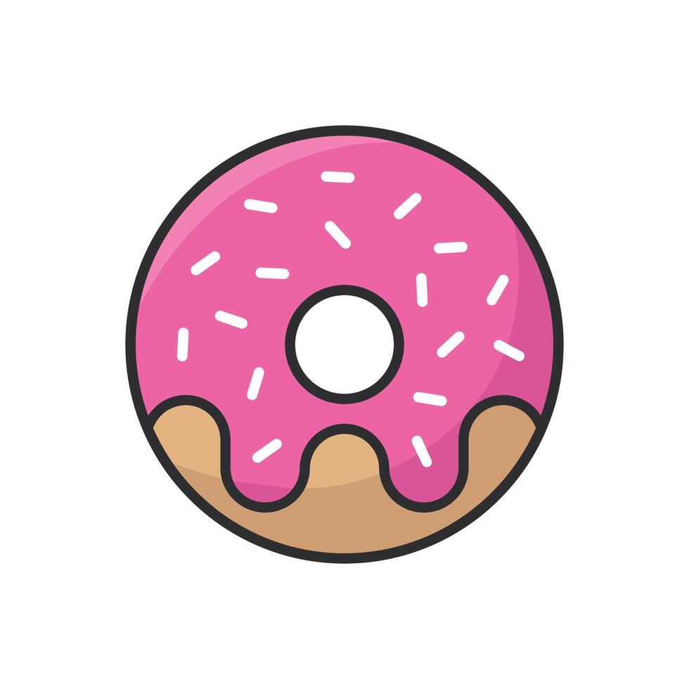 Donut icône vecteur conception modèle dans blanc Contexte