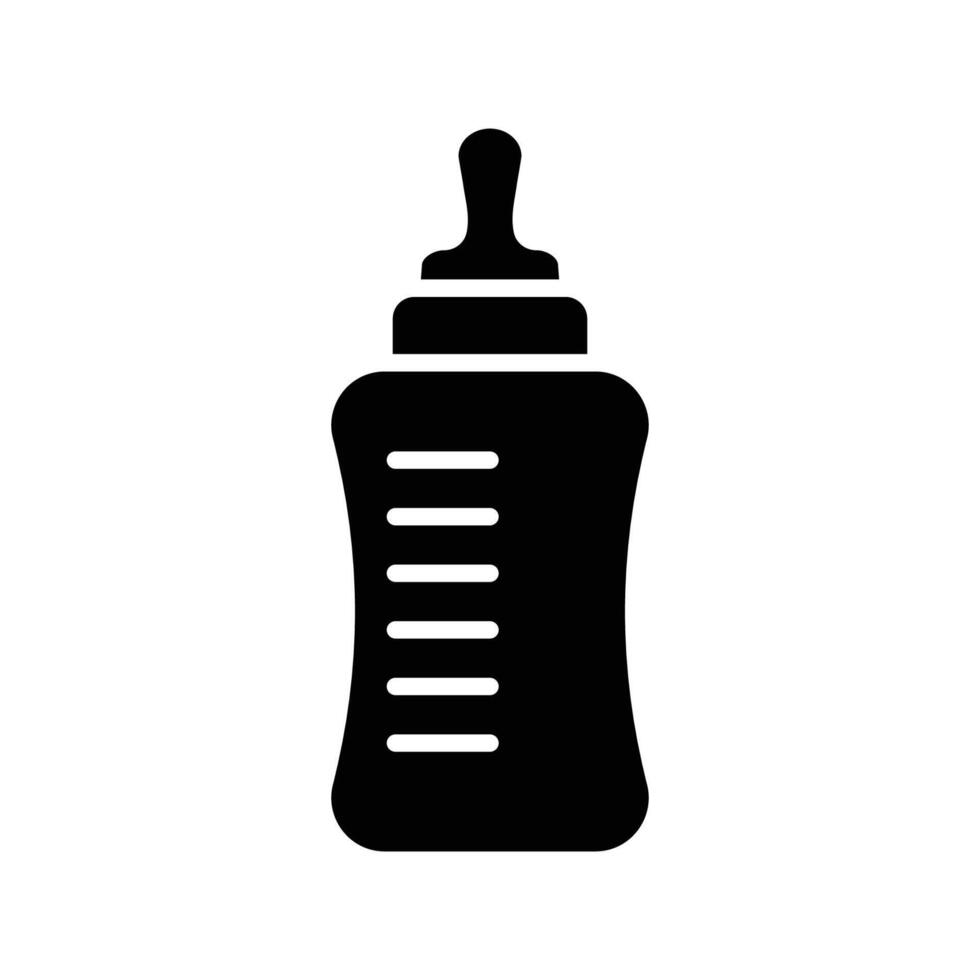 bébé bouteille icône vecteur conception modèle dans blanc Contexte