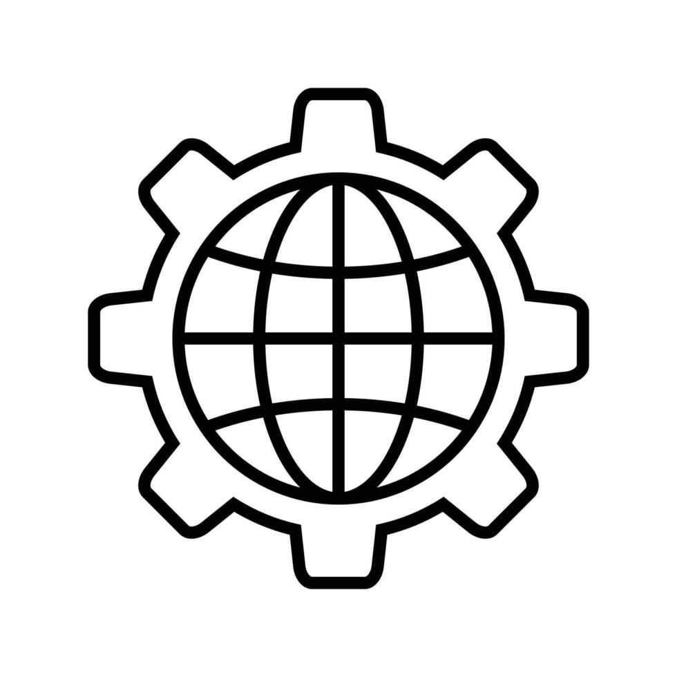l'Internet globe icône vecteur conception modèle dans blanc Contexte