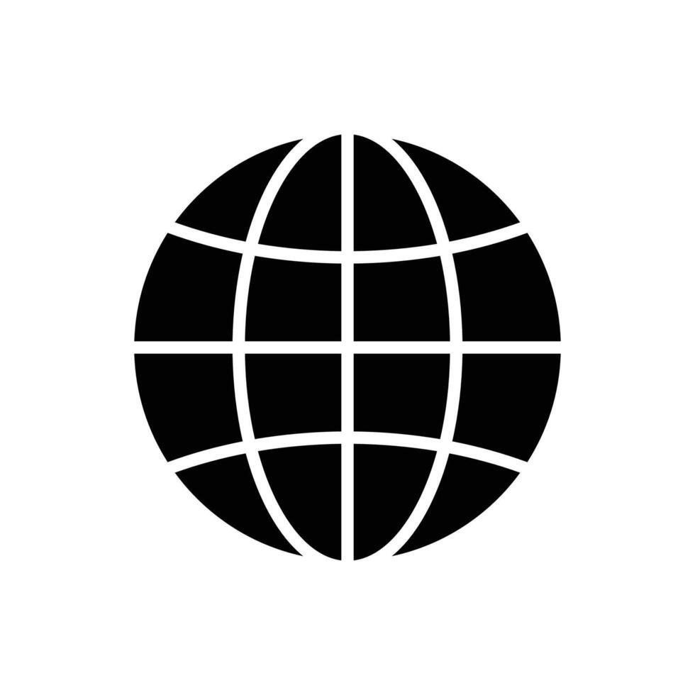 l'Internet globe icône vecteur conception modèle dans blanc Contexte
