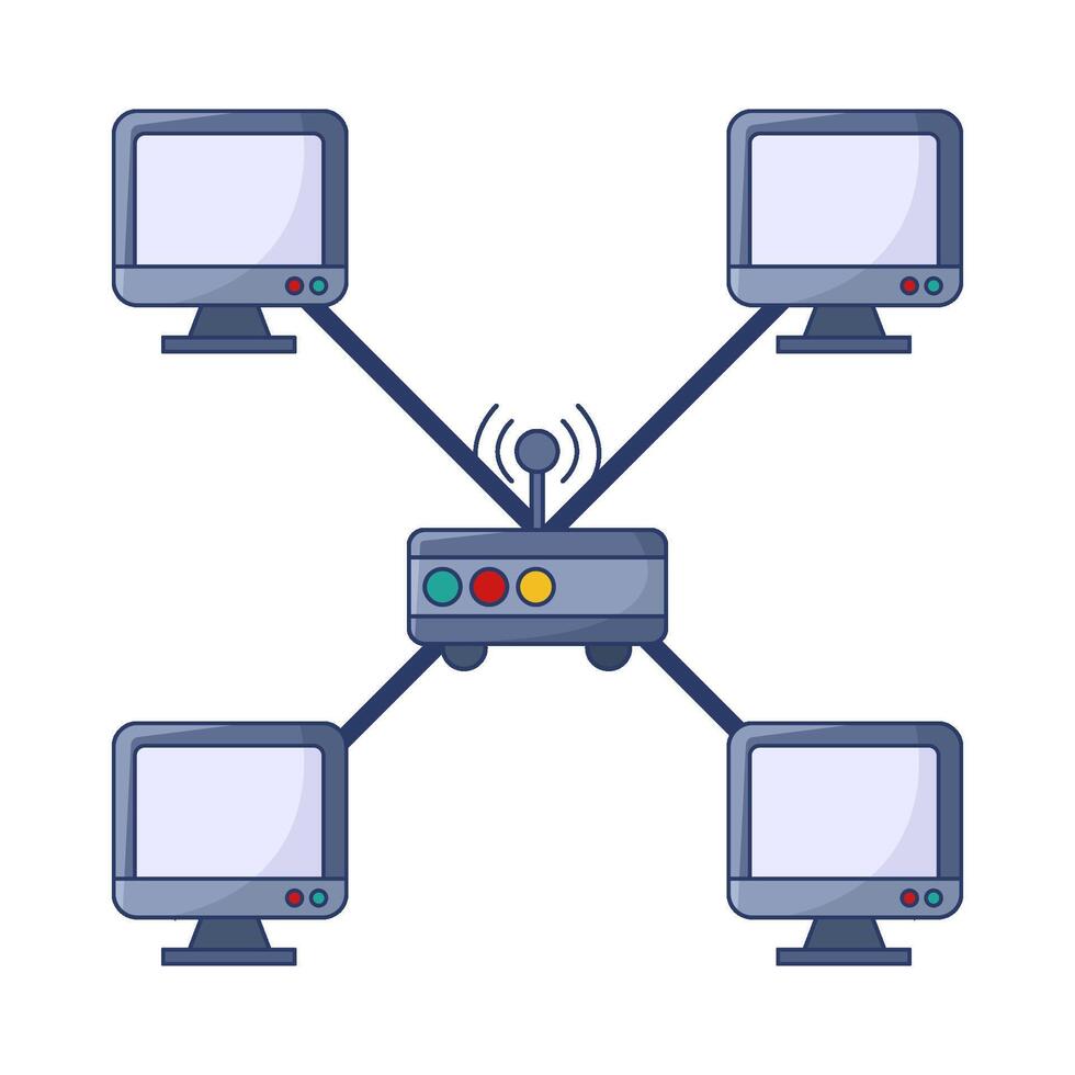 illustration de Wifi réseau vecteur