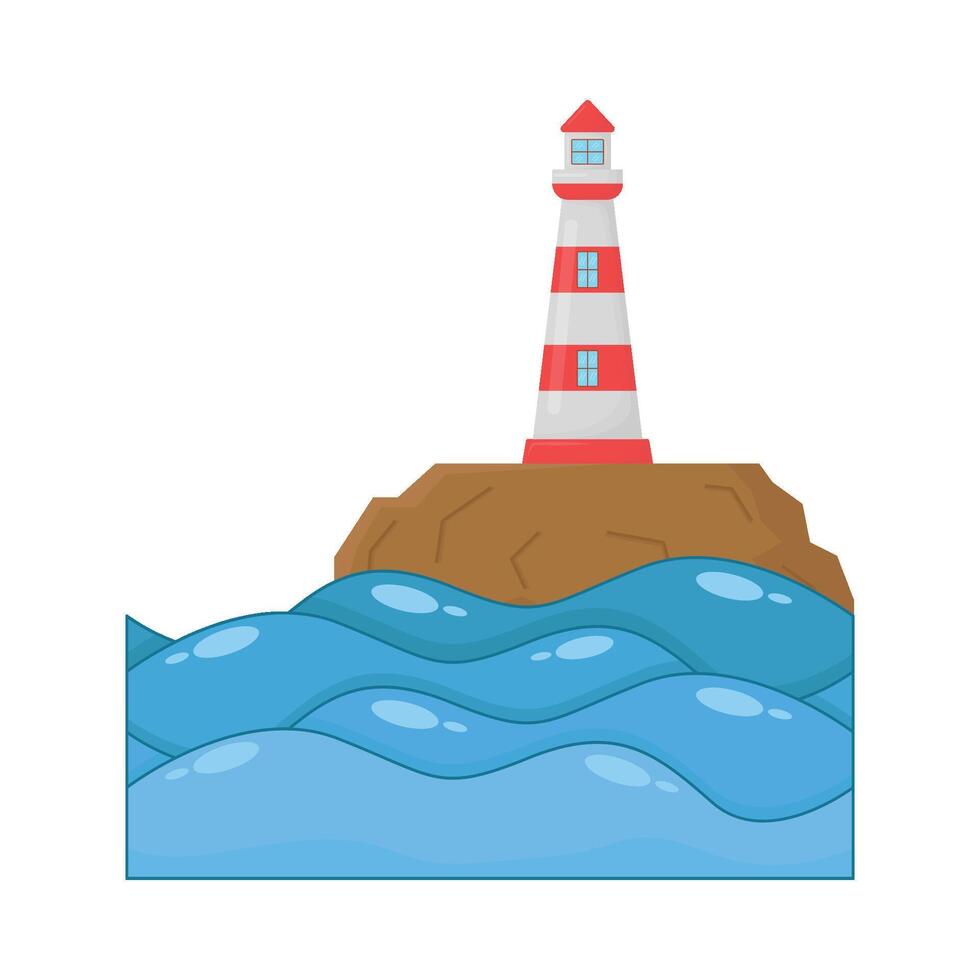 illustration de mer vague vecteur