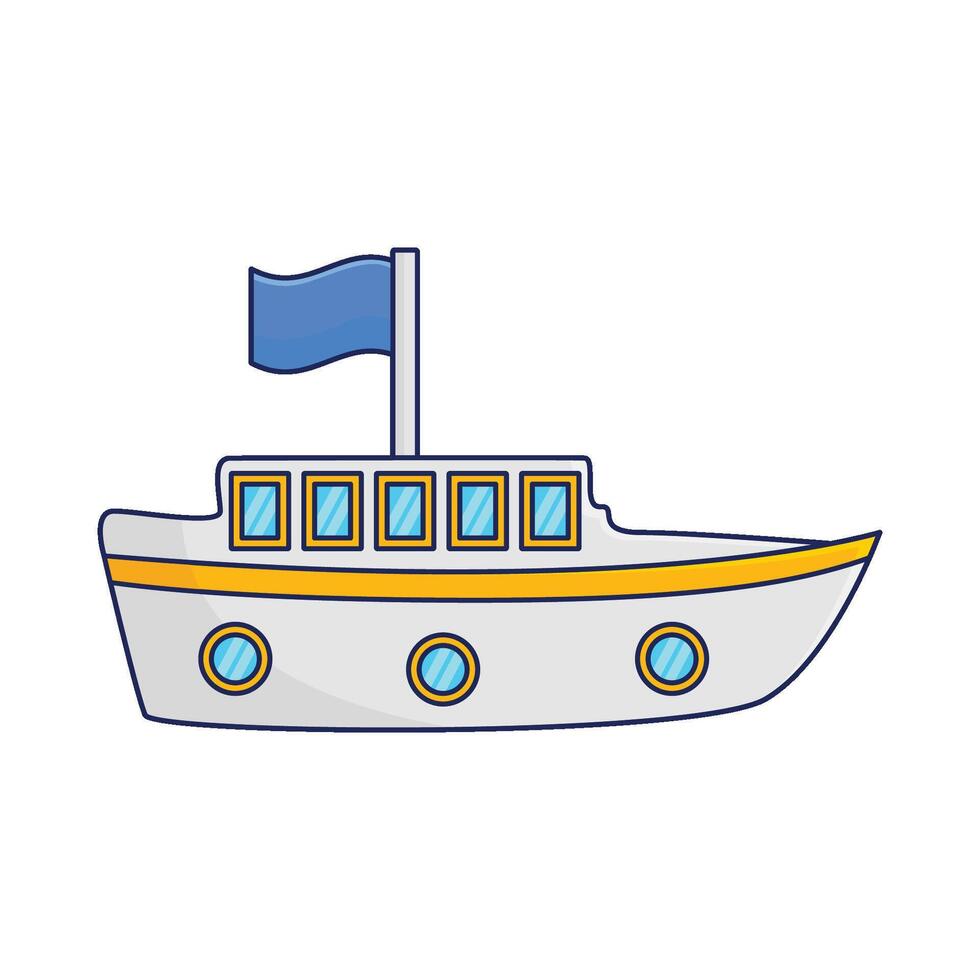 illustration de bateau vecteur